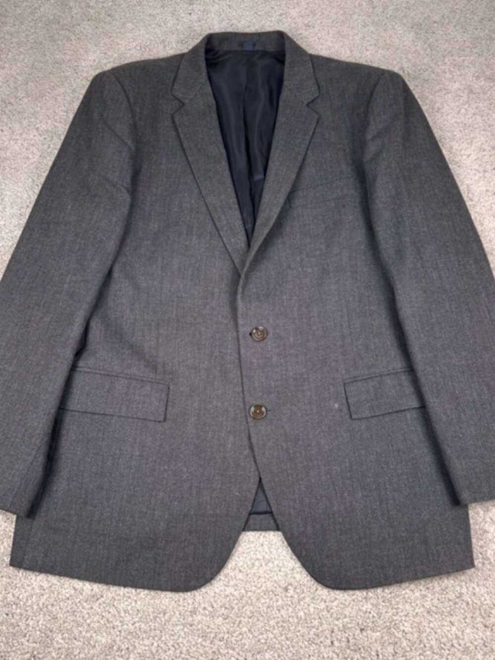 J Crew Sport Coat Mens 42R Gray Thompson Blazer Flex Wool Jacket Formal Business